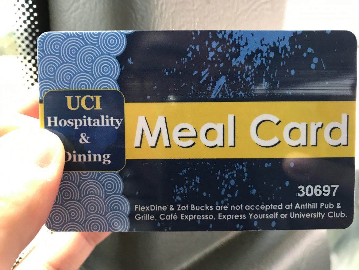 UCI Meal Card